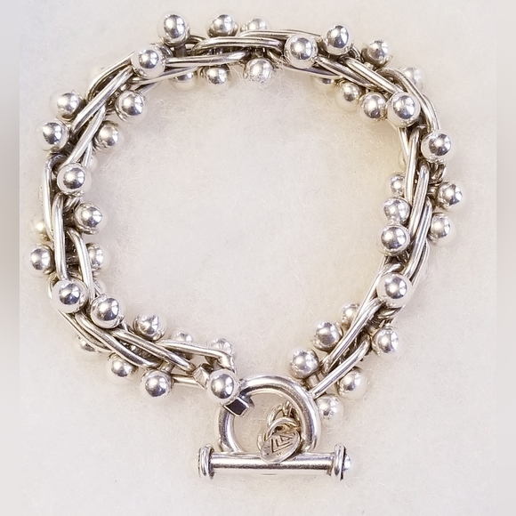 RARE Authentic Silpada Sterling Silver DNA Bracelet - Picture 5 of 12